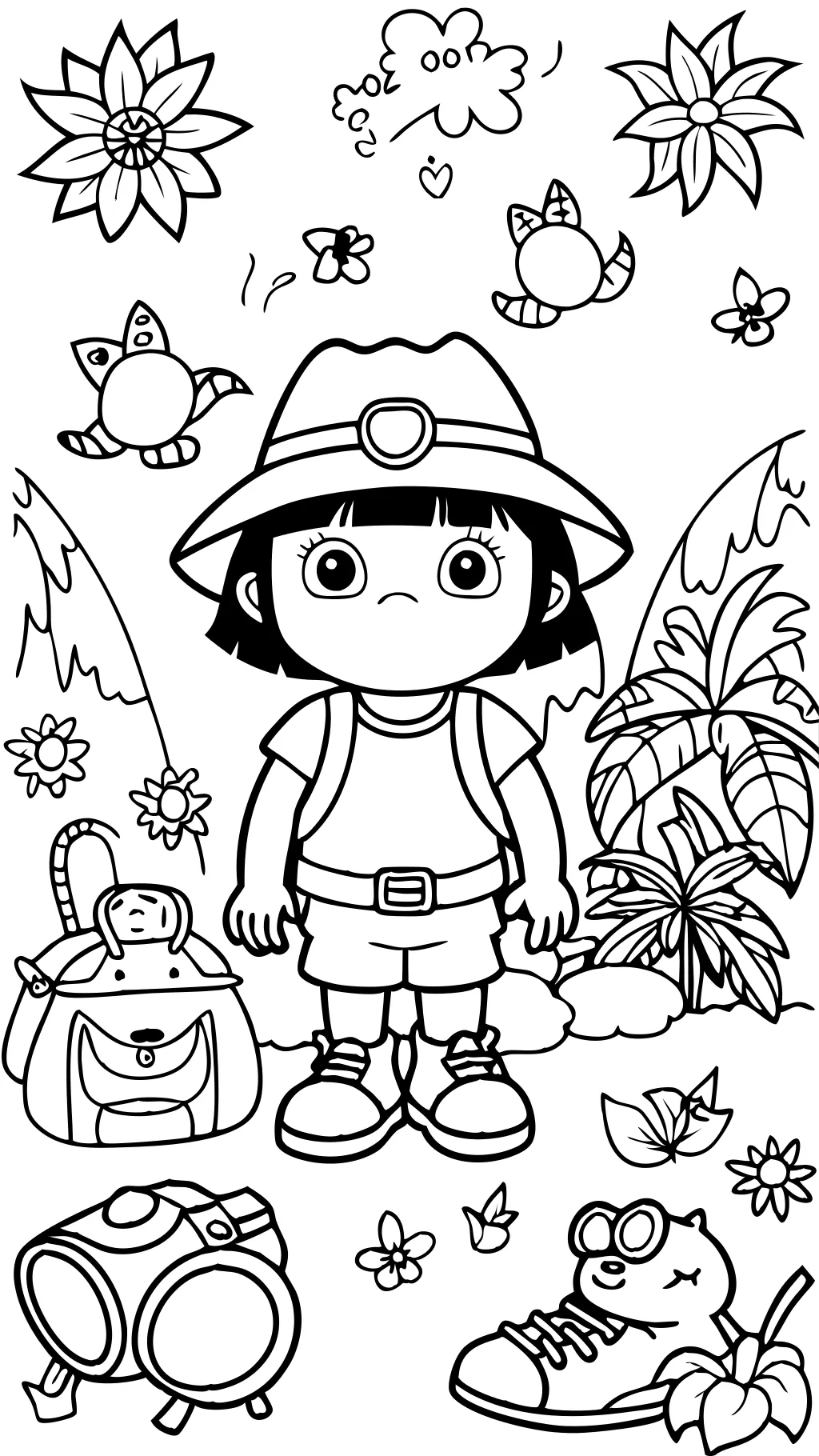 Dora l’Explorer gratuit imprimable coloriage